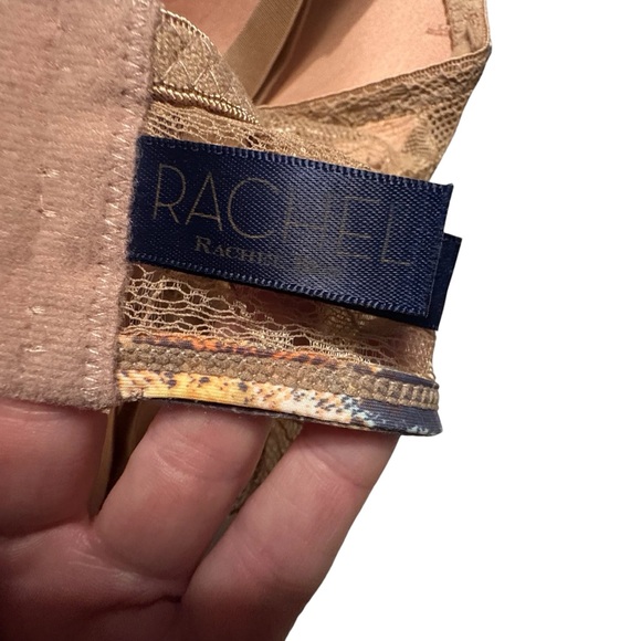 RACHEL Rachel Roy Curvy Collection Multicolor Patterned Bra Size 38DD - Picture 6 of 7